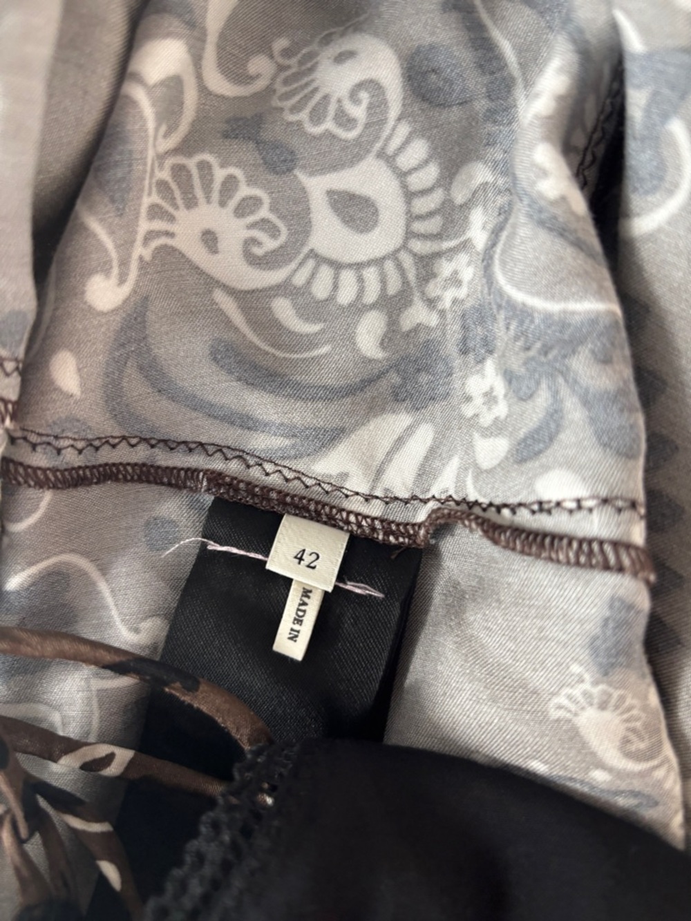 Sandro Bandana Print Midi Dress FR42/US10 - Picture 5 of 8